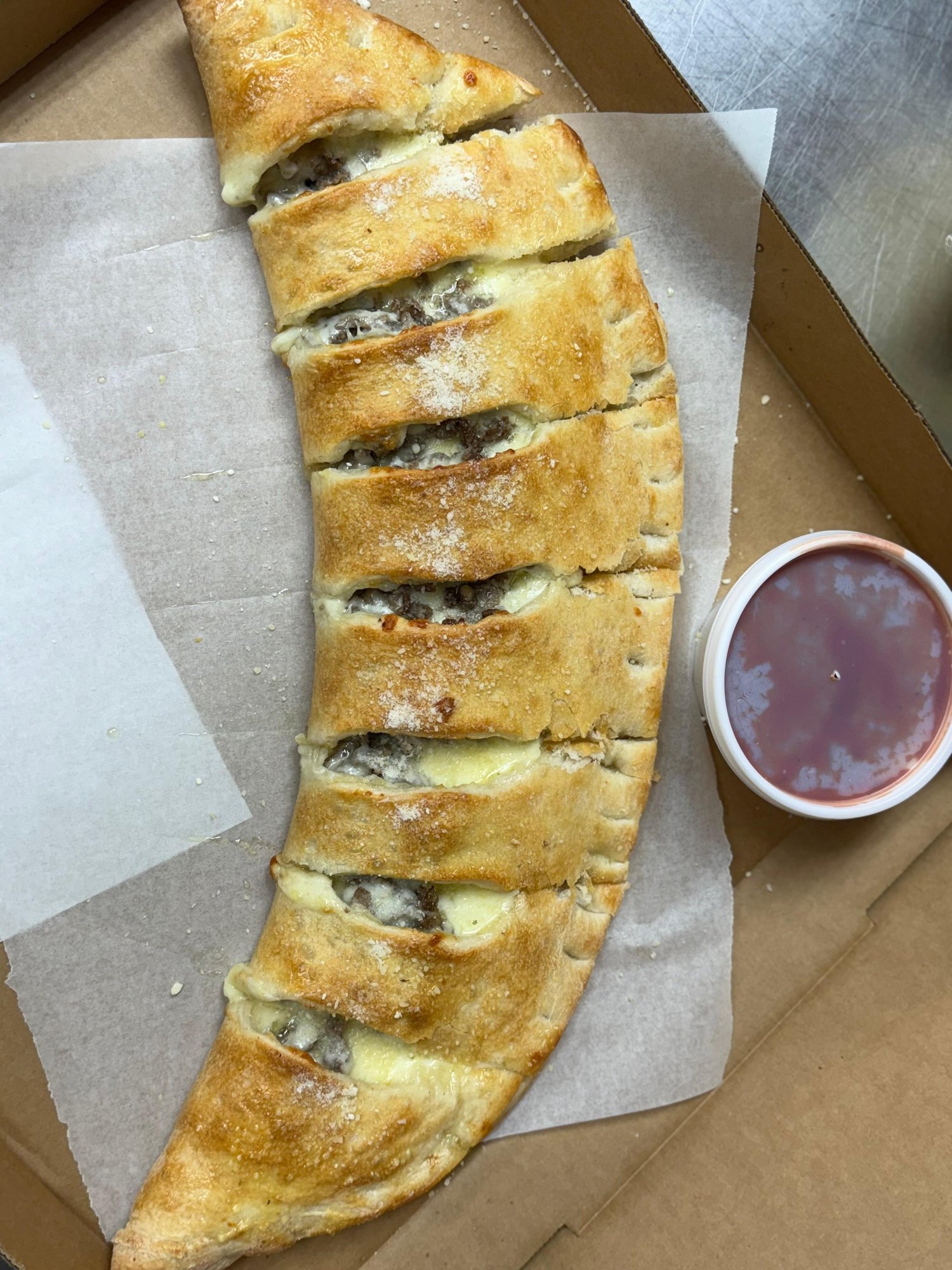 Chicken Steak Stromboli