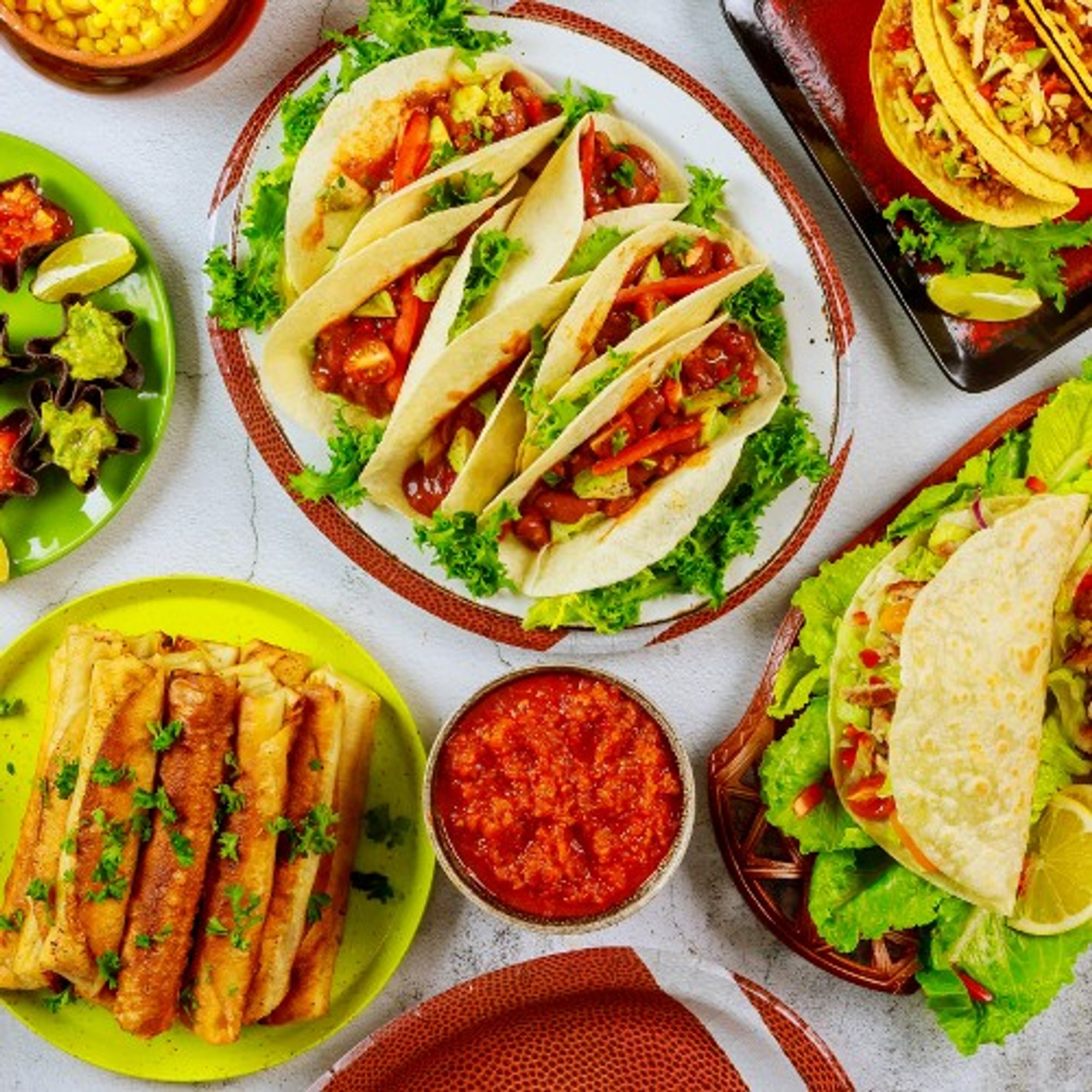 Taco, Tostada, & Rolled Tacos