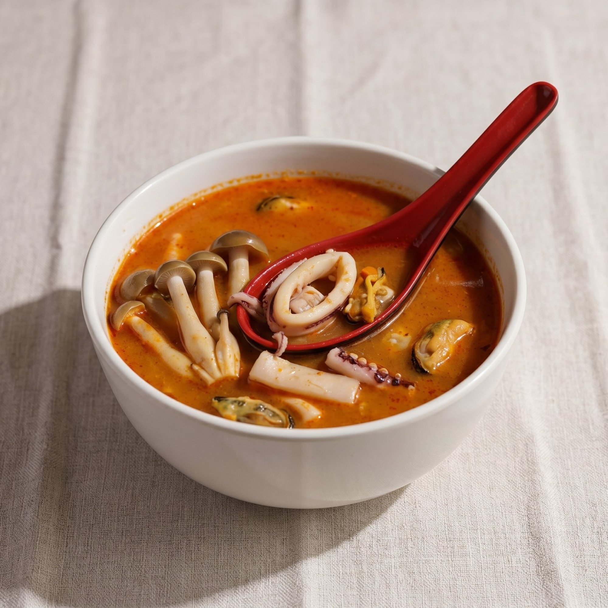 Spicy Seafood Mushroom Miso Soup (GF)