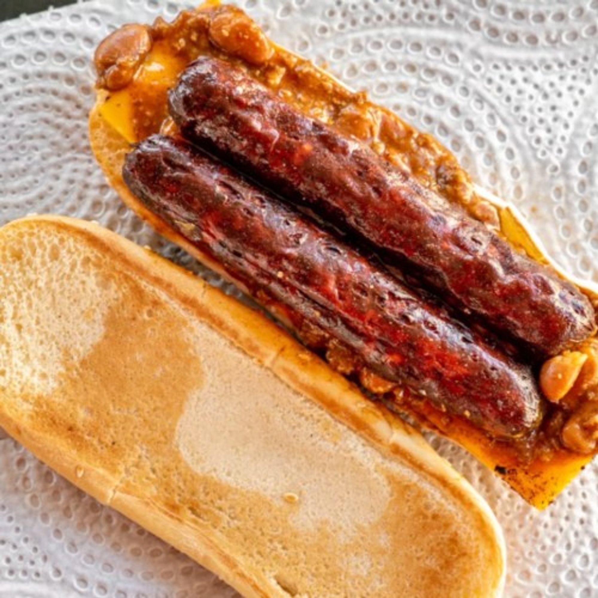 Hot Dog with Chili & Cheese