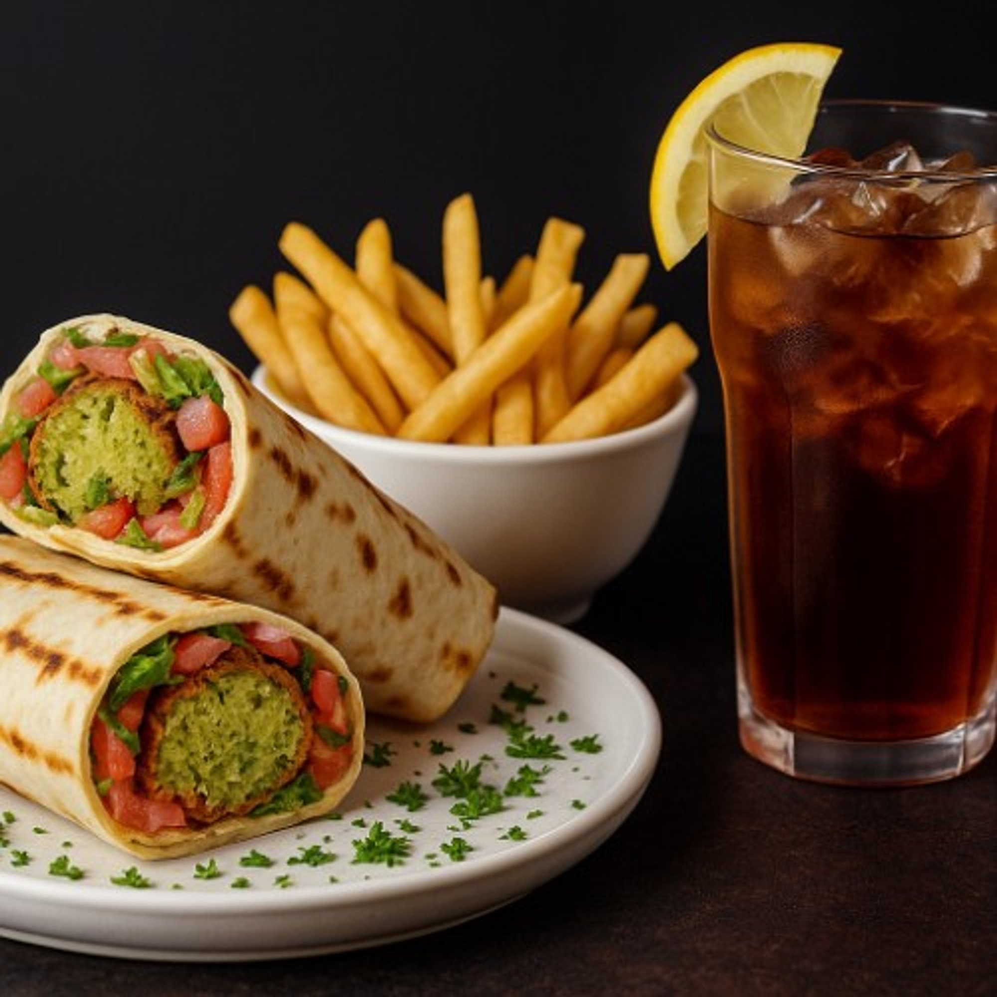 Falafel Wrap Basket
