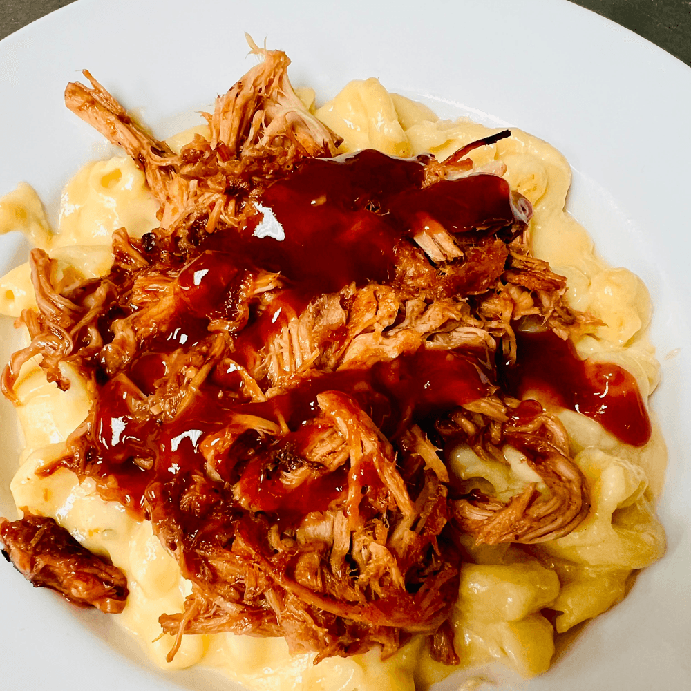 BBQ Four Cheese Mac N Cheese