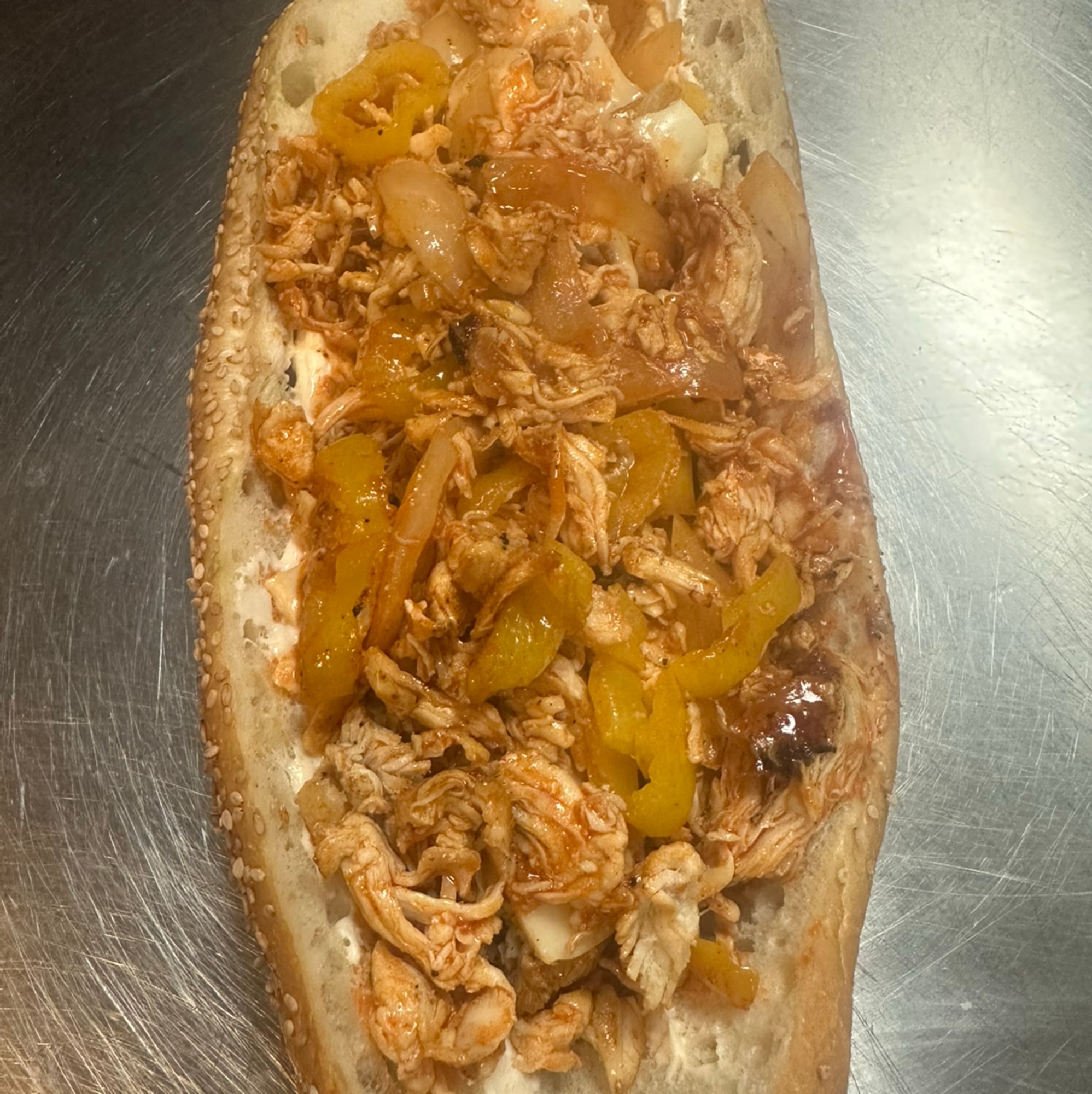 Buffalo Chicken Cheesesteak Sandwich