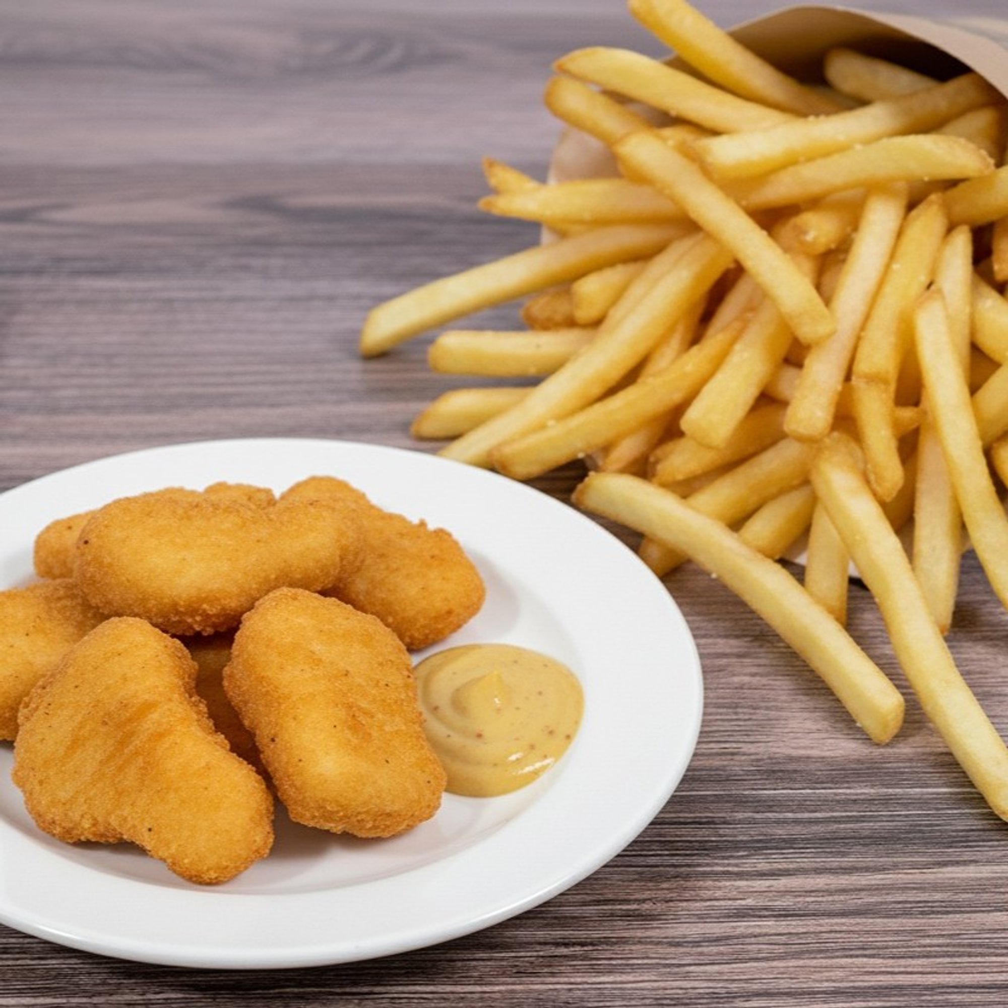 6 Pcs Nuggets with Fries
