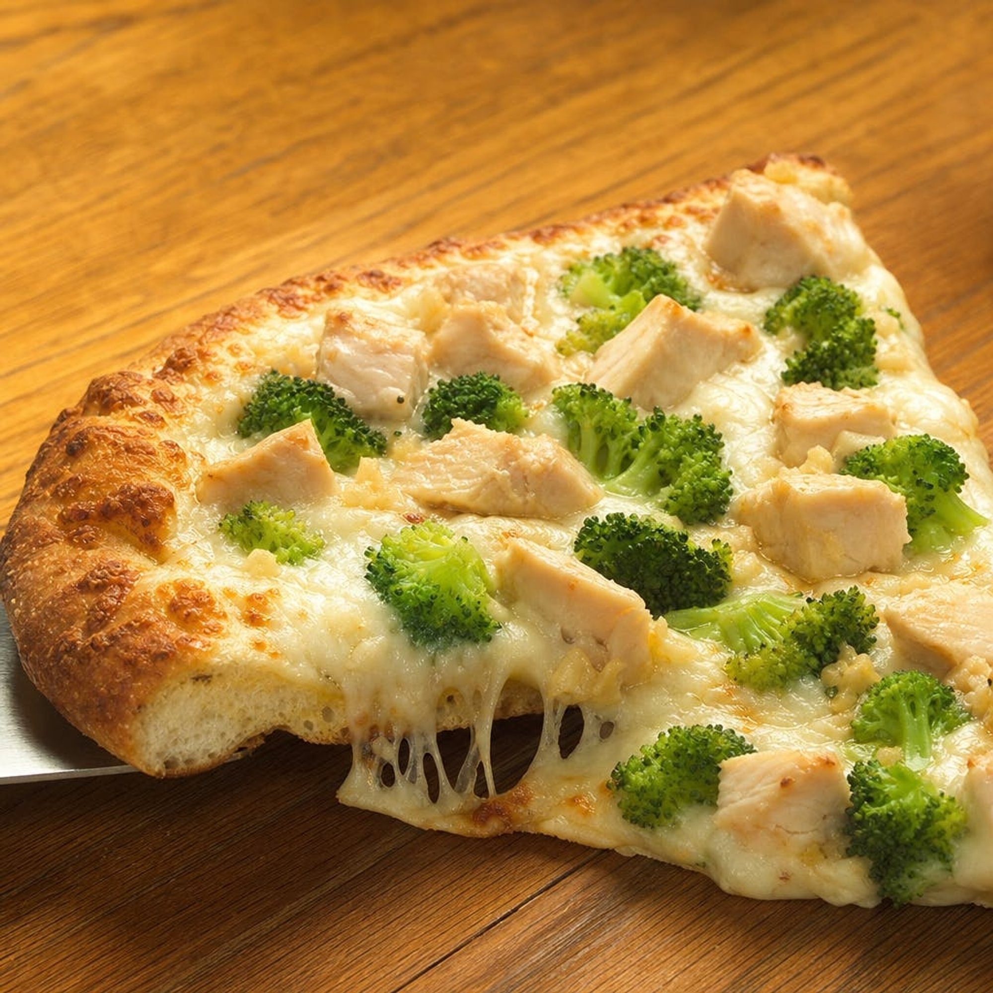 Chicken Scampi Pizza Slice
