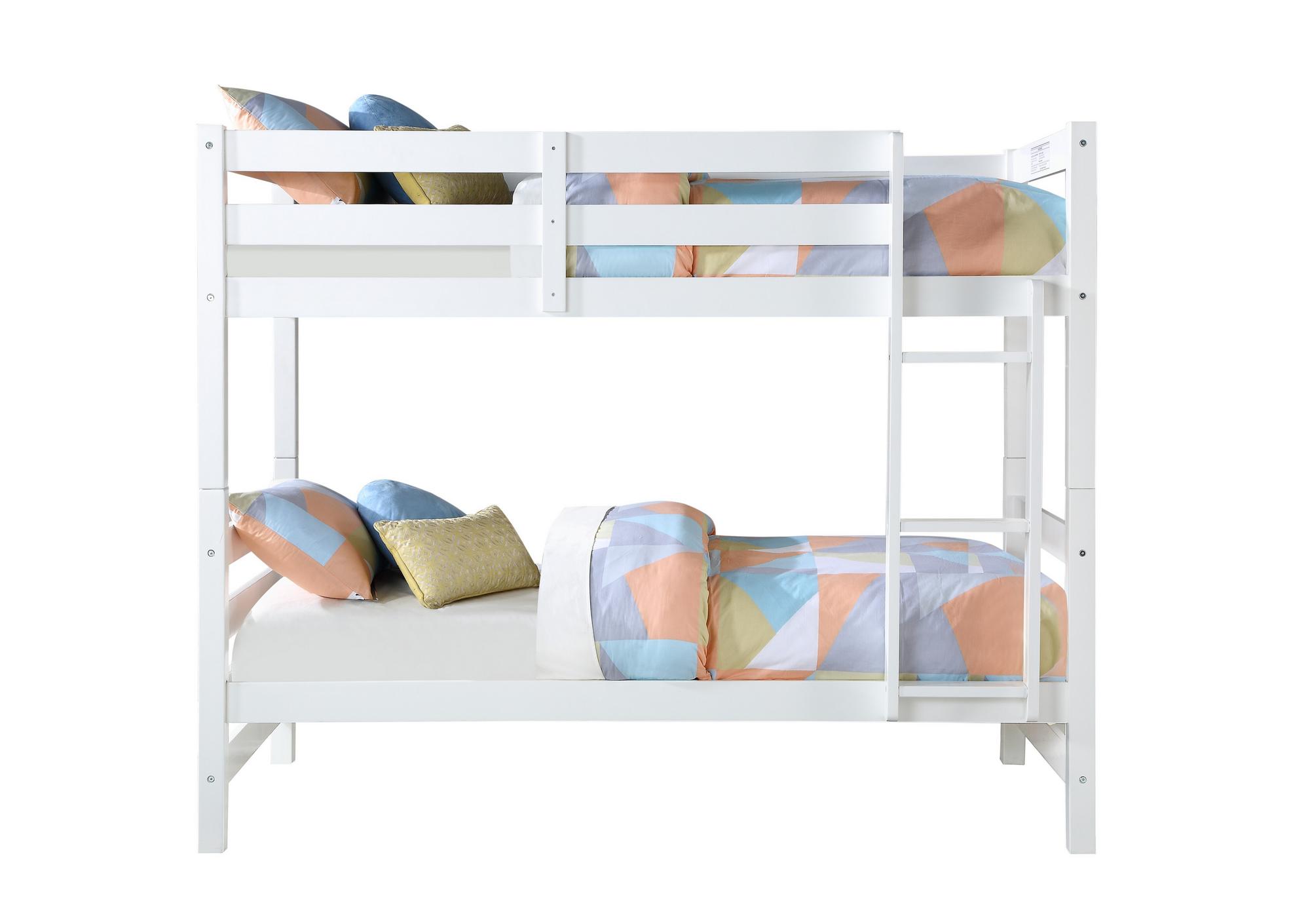 Twin Ronnie Bunk Bed w/Two 9.5" Tight Top Extra Firm Mattresses