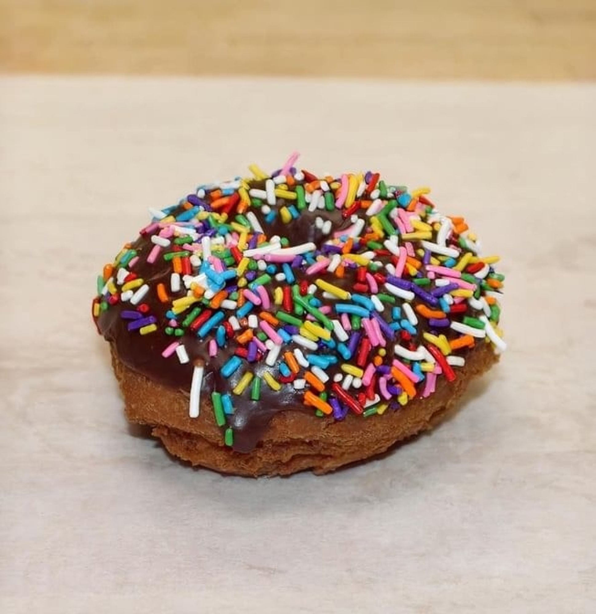 Brown Cake Choc-Sprinkle Donut