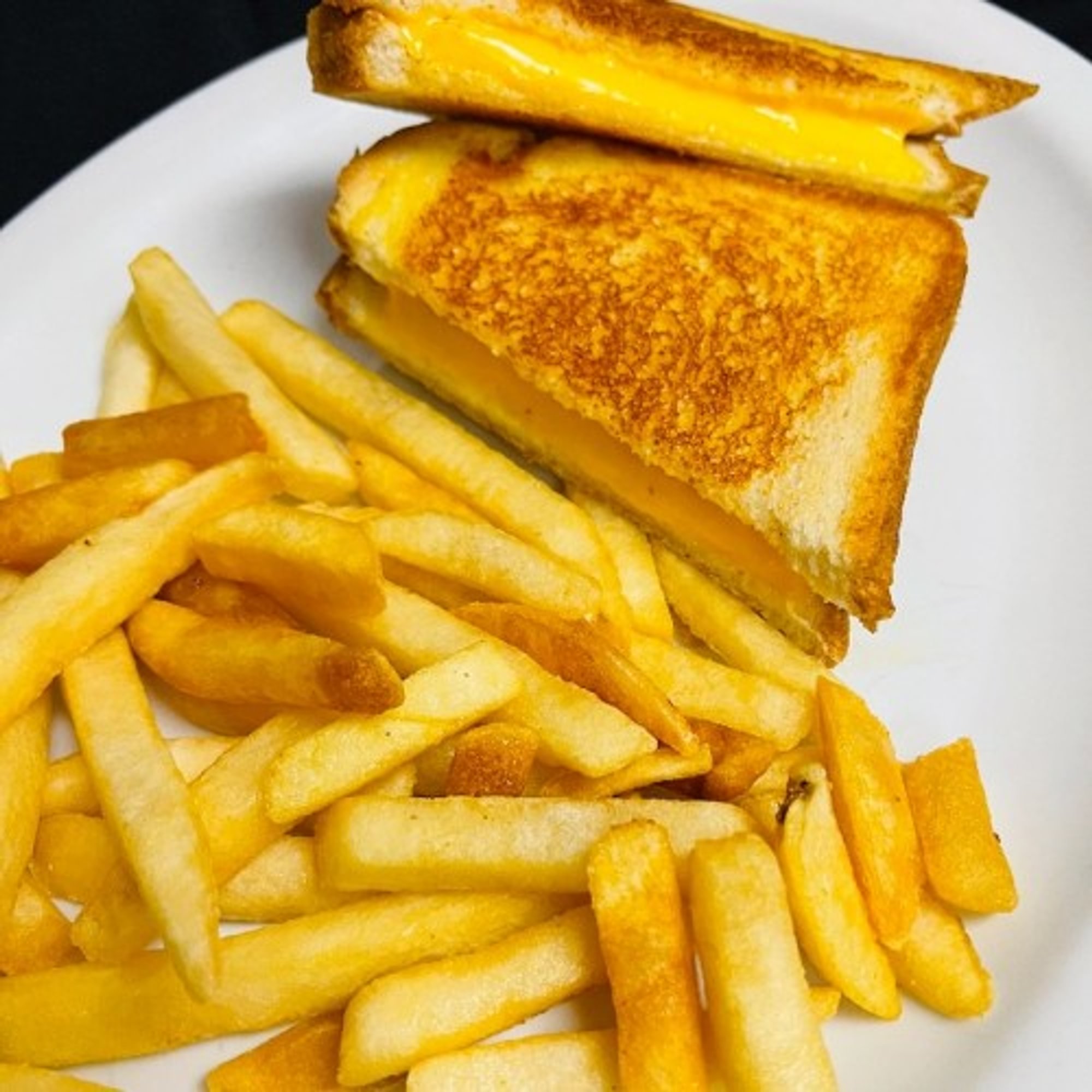 Grilled Cheese Sandwich with Fries