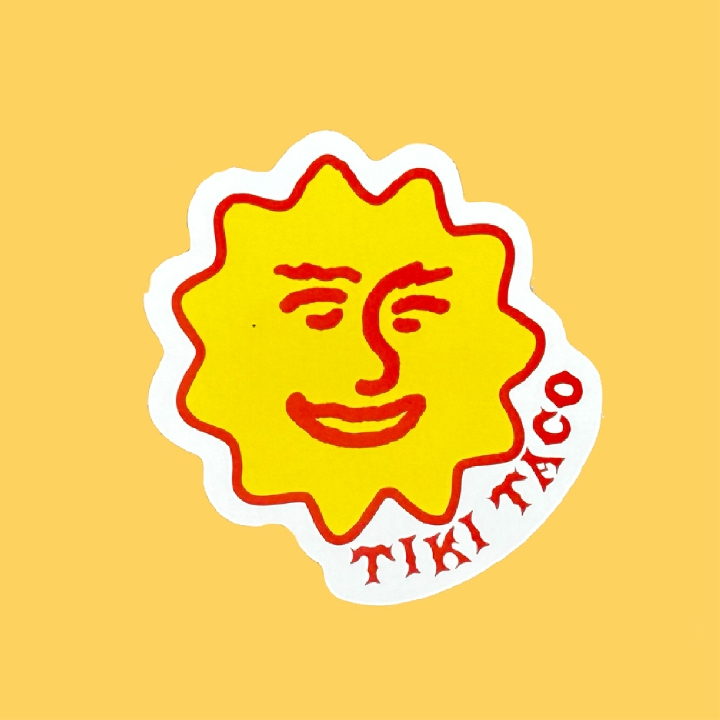 TIKI SUN STICKER