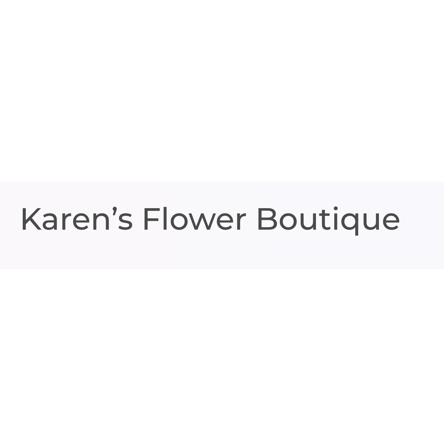 Karen's Flowers Boutique Logo