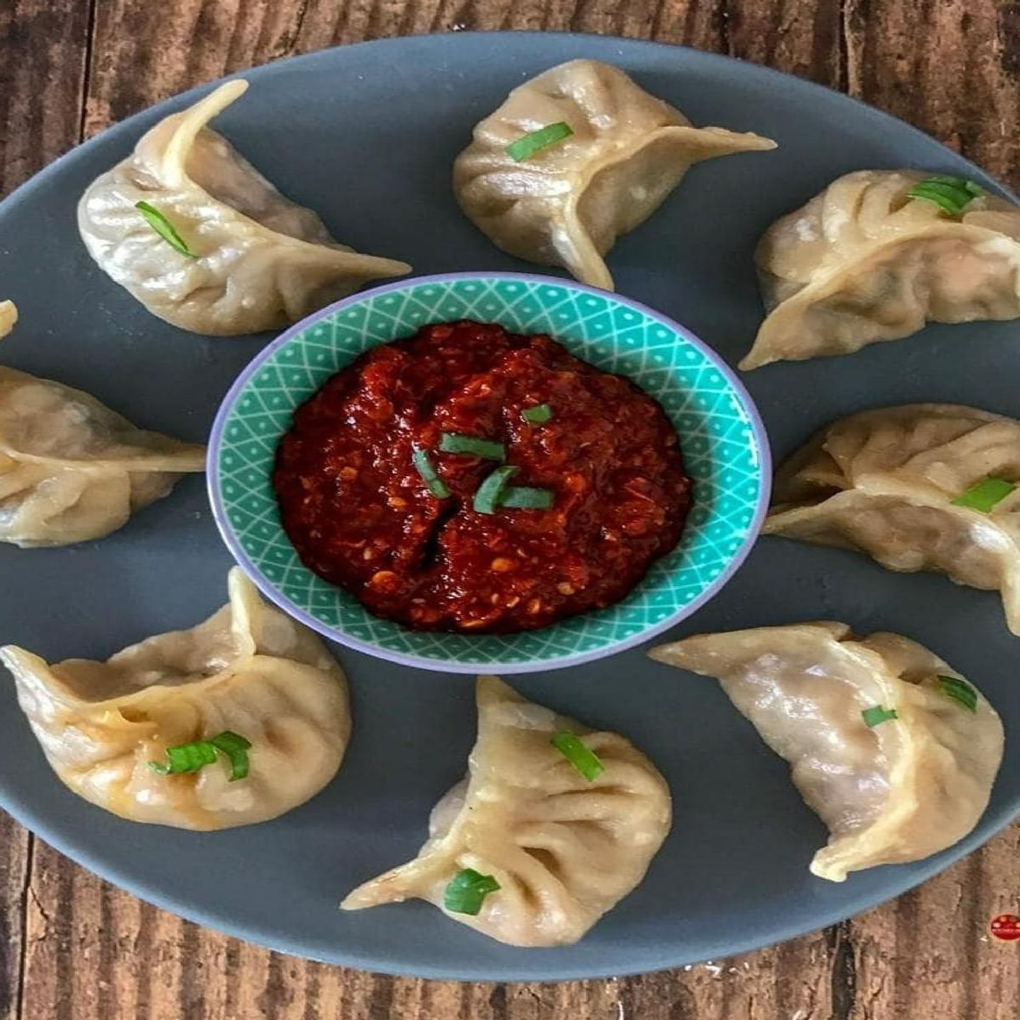 Steamed Veg Momo (V, DF, NF)