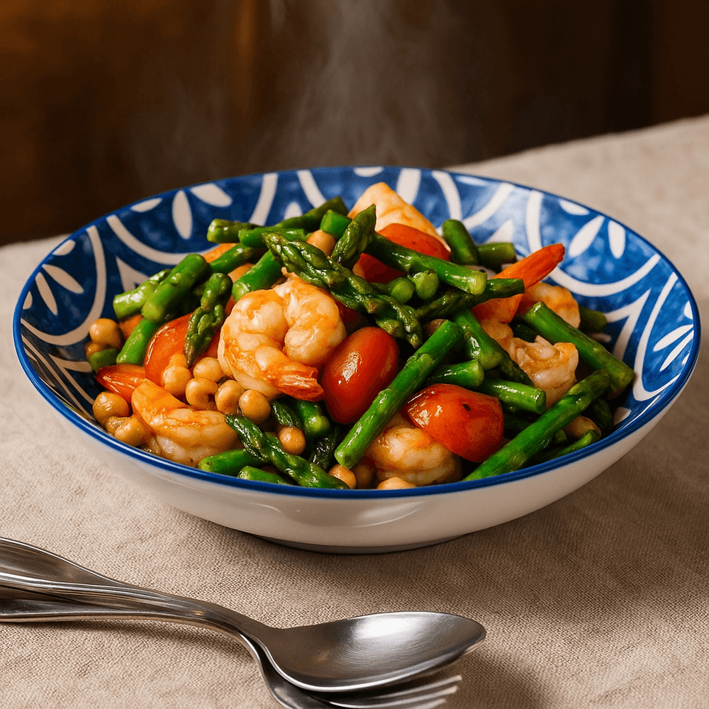 Asparagus and mushroom