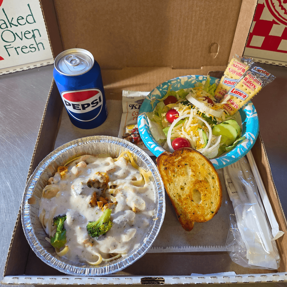Lunch Dinner Box Chicken Alfrado