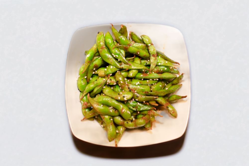 Spicy Garlic Edamame