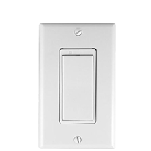 When you choose to add Lighting Control to you system this is the light switch that you will be given.