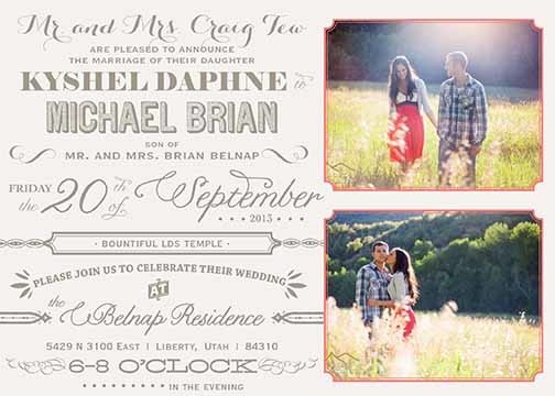 MCC Wedding Invitations Image