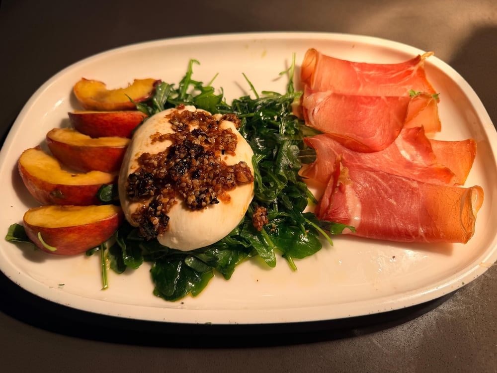 Burrata and Prosciutto