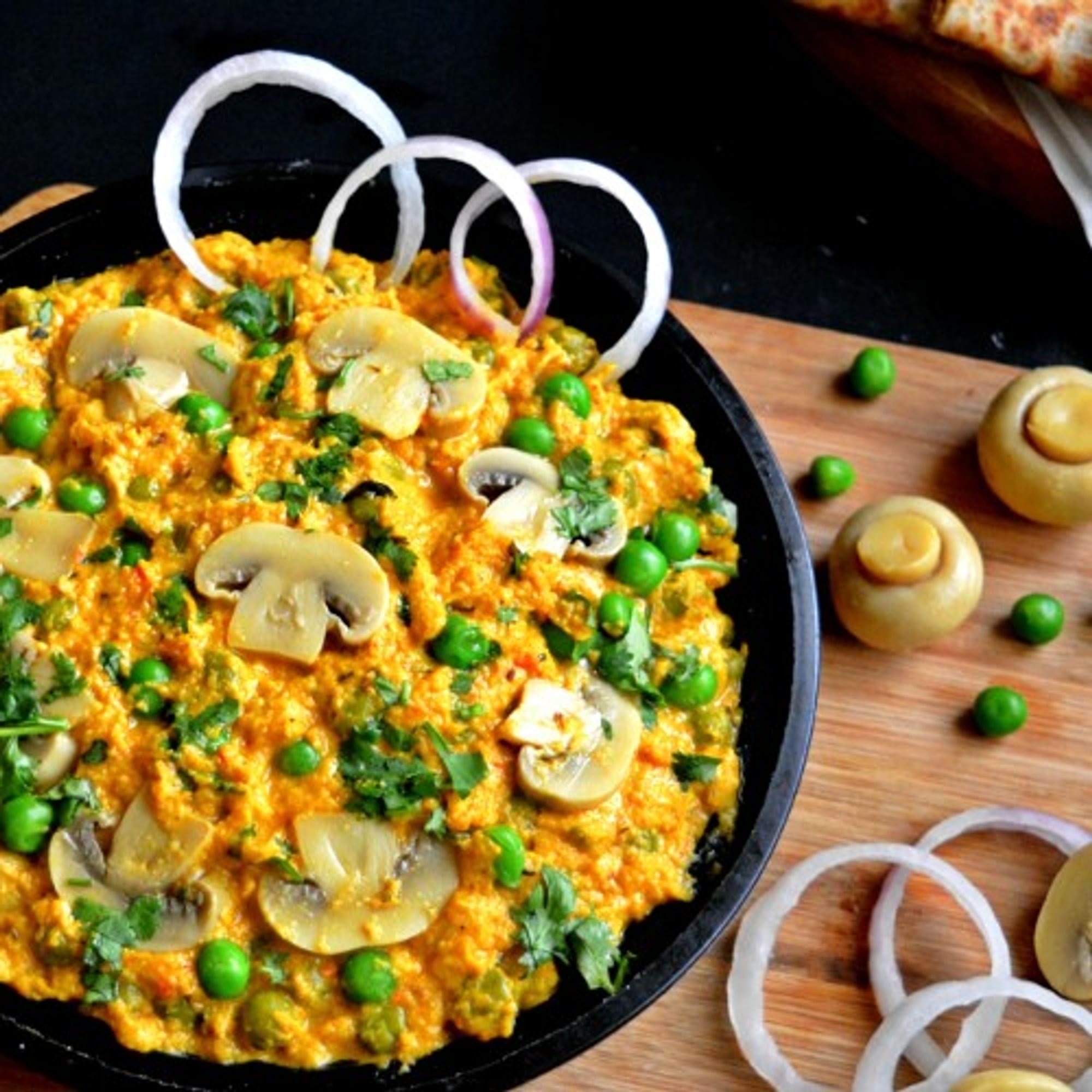 Mushroom Mutter (Comes With Rice)