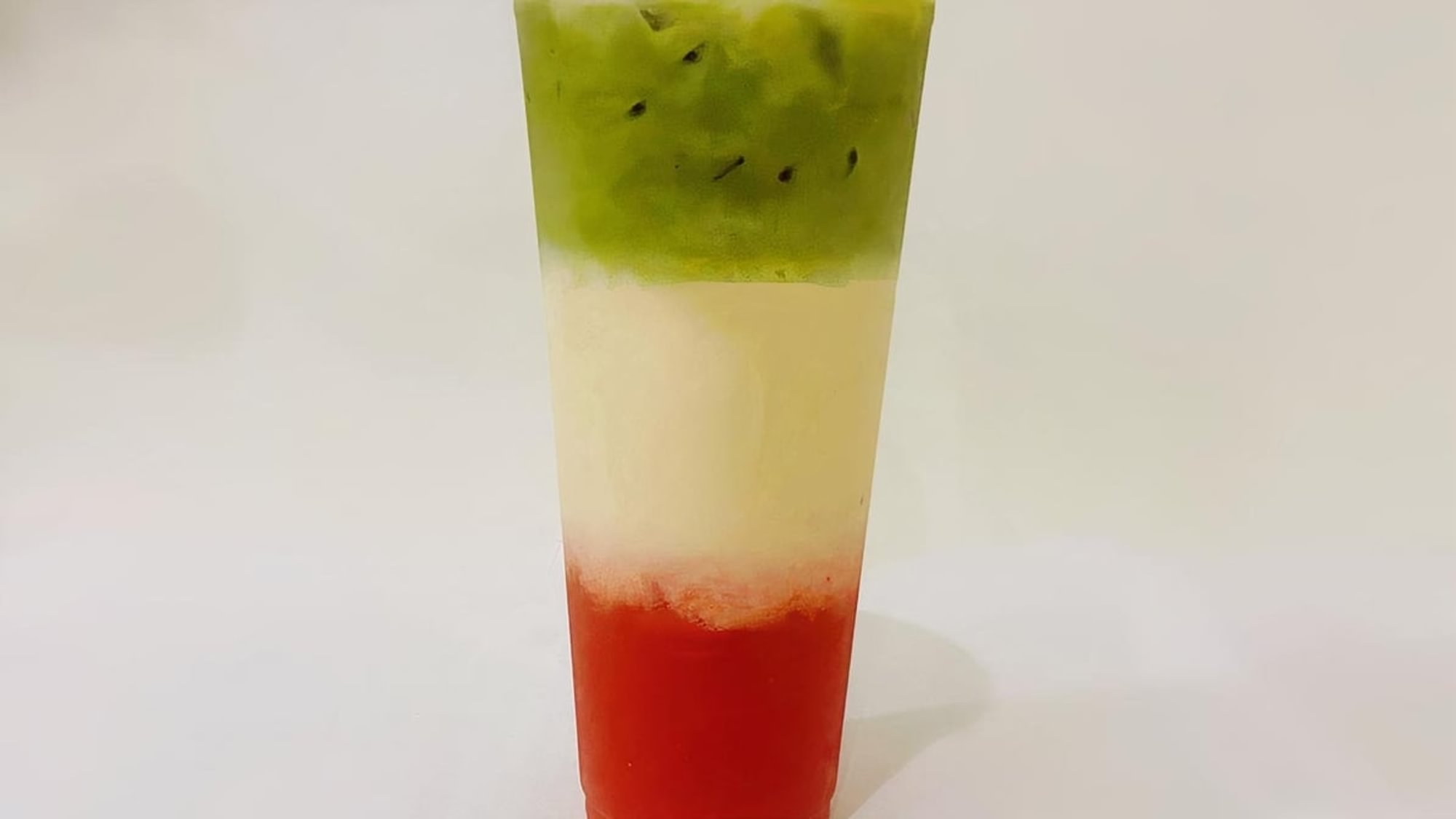 Matcha berri latte