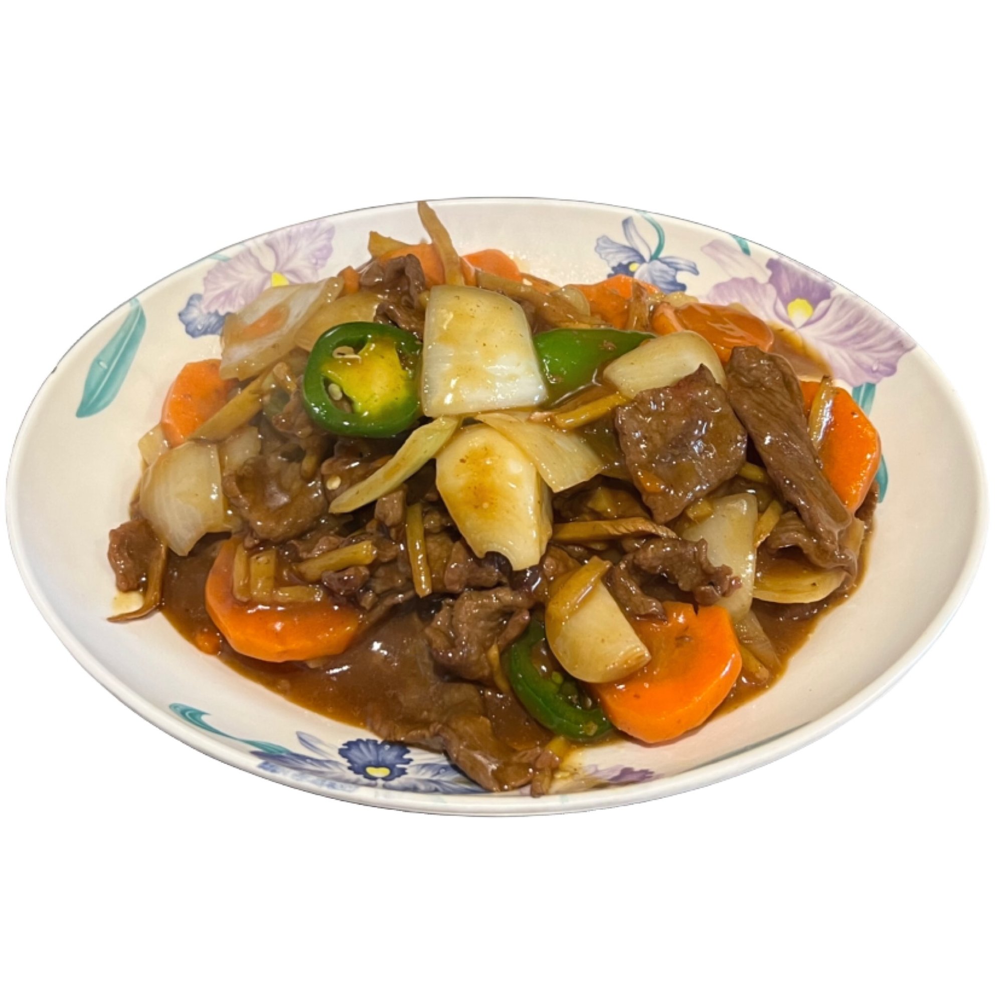 38. Beef sauteed with ginger - bò gừng