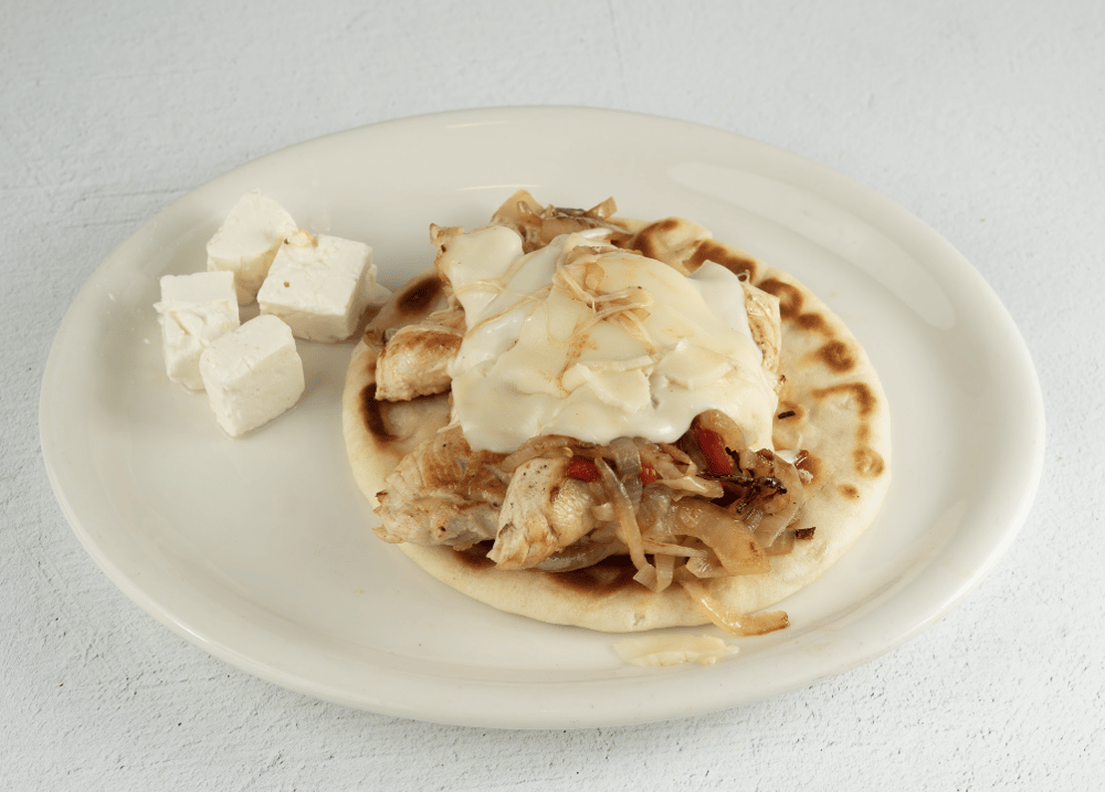 Greek Chicken on Pita