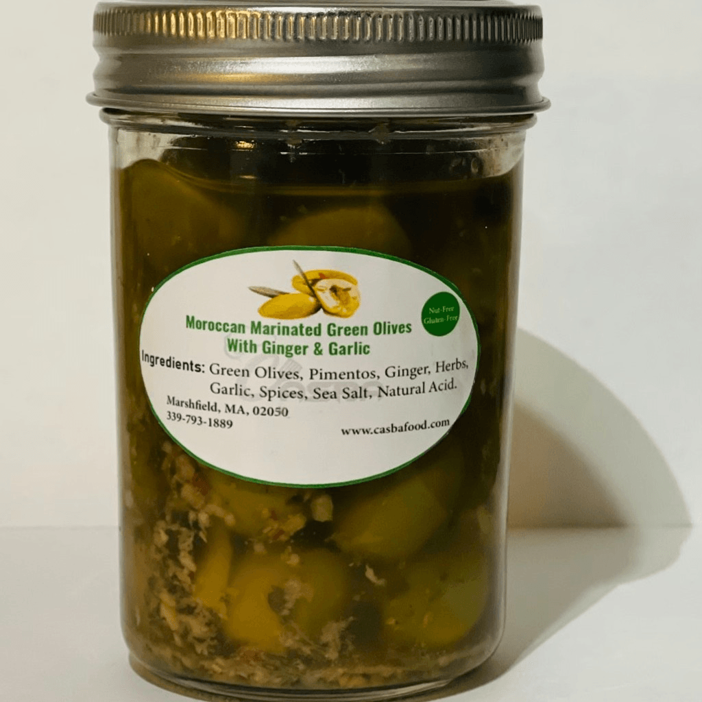 Moroccan Marinated Green Olives Small