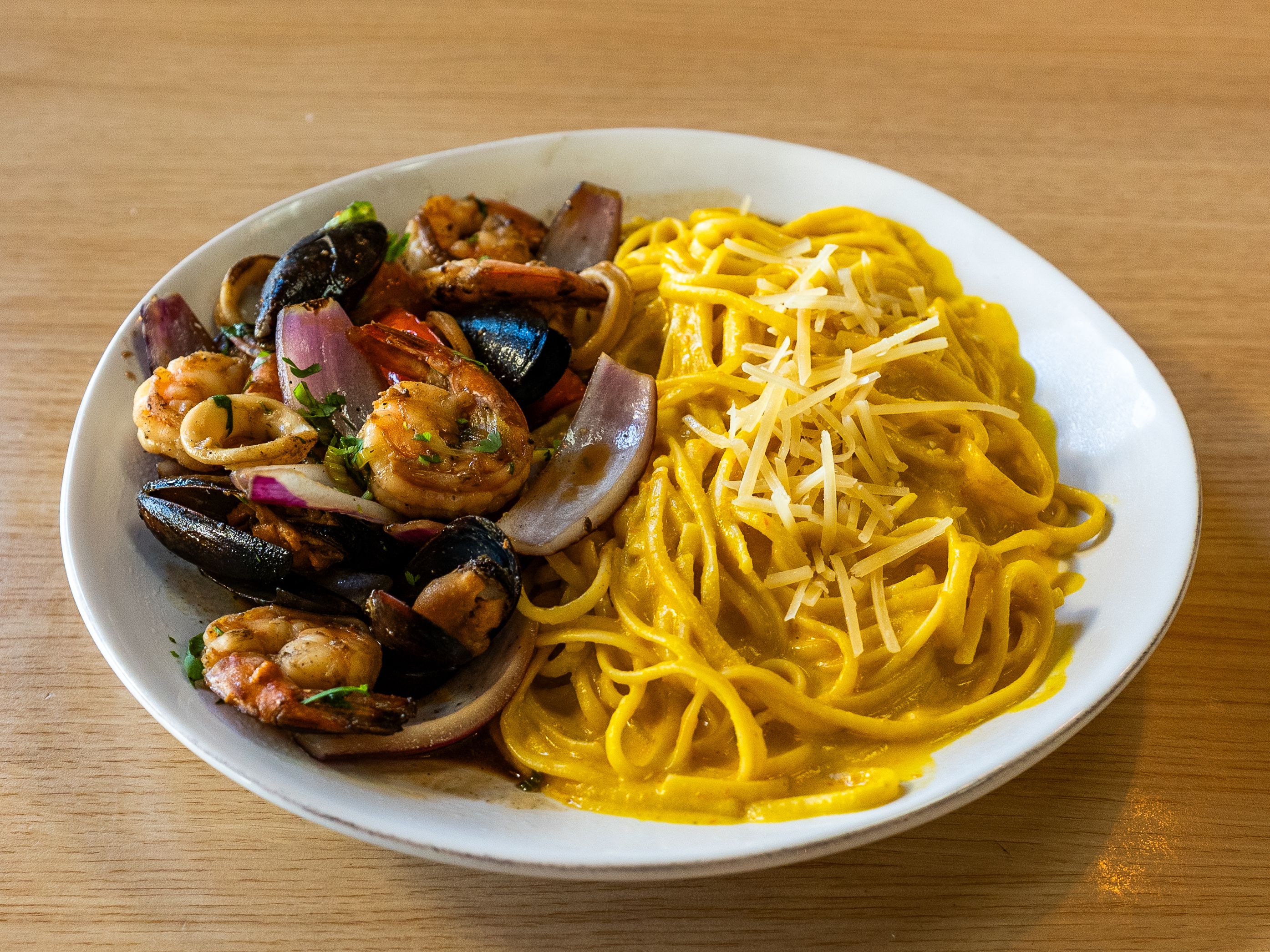 Mariscos A La Huancaina