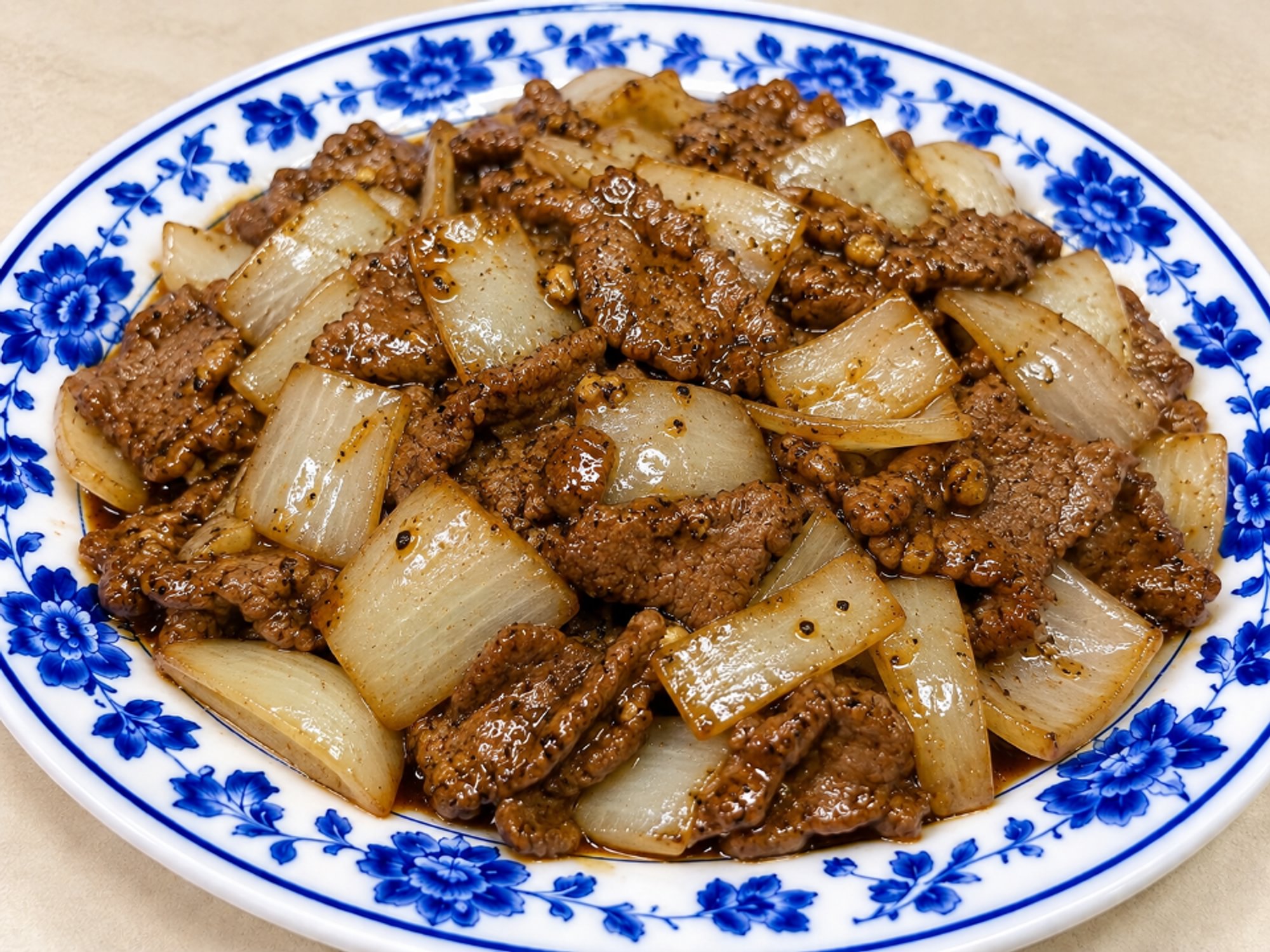 黑椒牛肉 101.Beef with Black Pepper