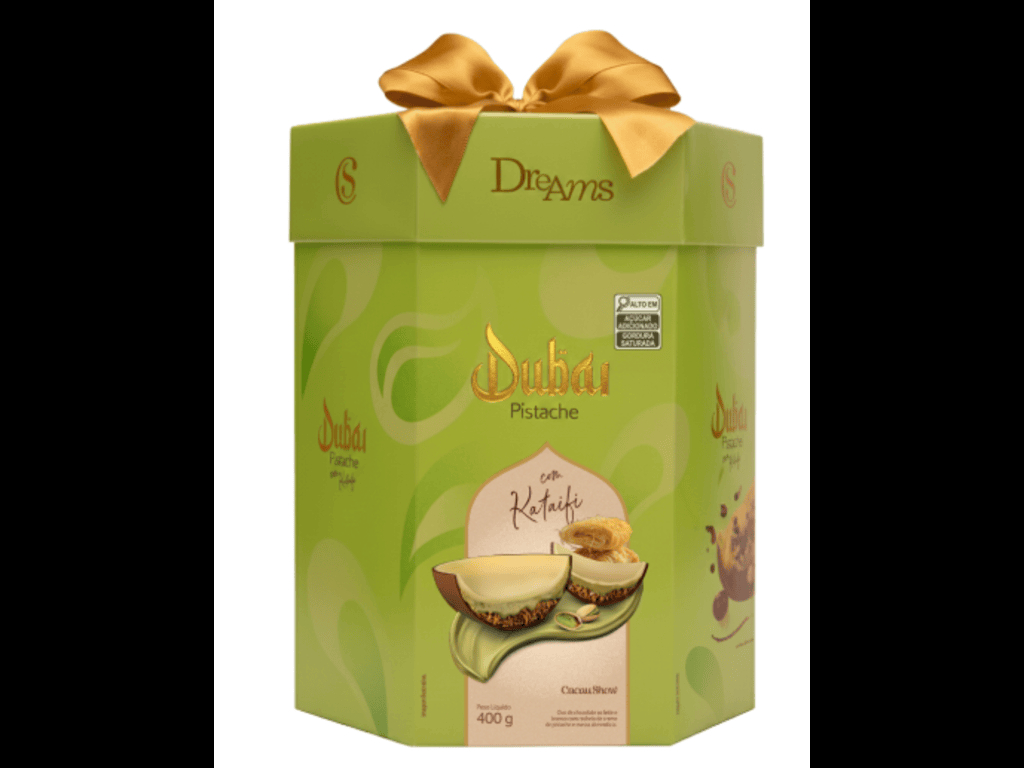 Cacau Show Ovo de Pascoa Dreams Dubai Chocolate 400g