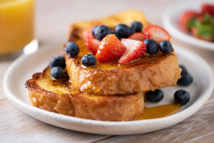 Two French Toast & Fruits