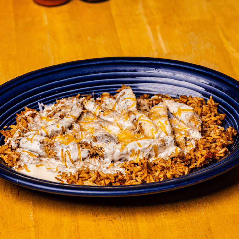 Chicken Queso Rice Bowl