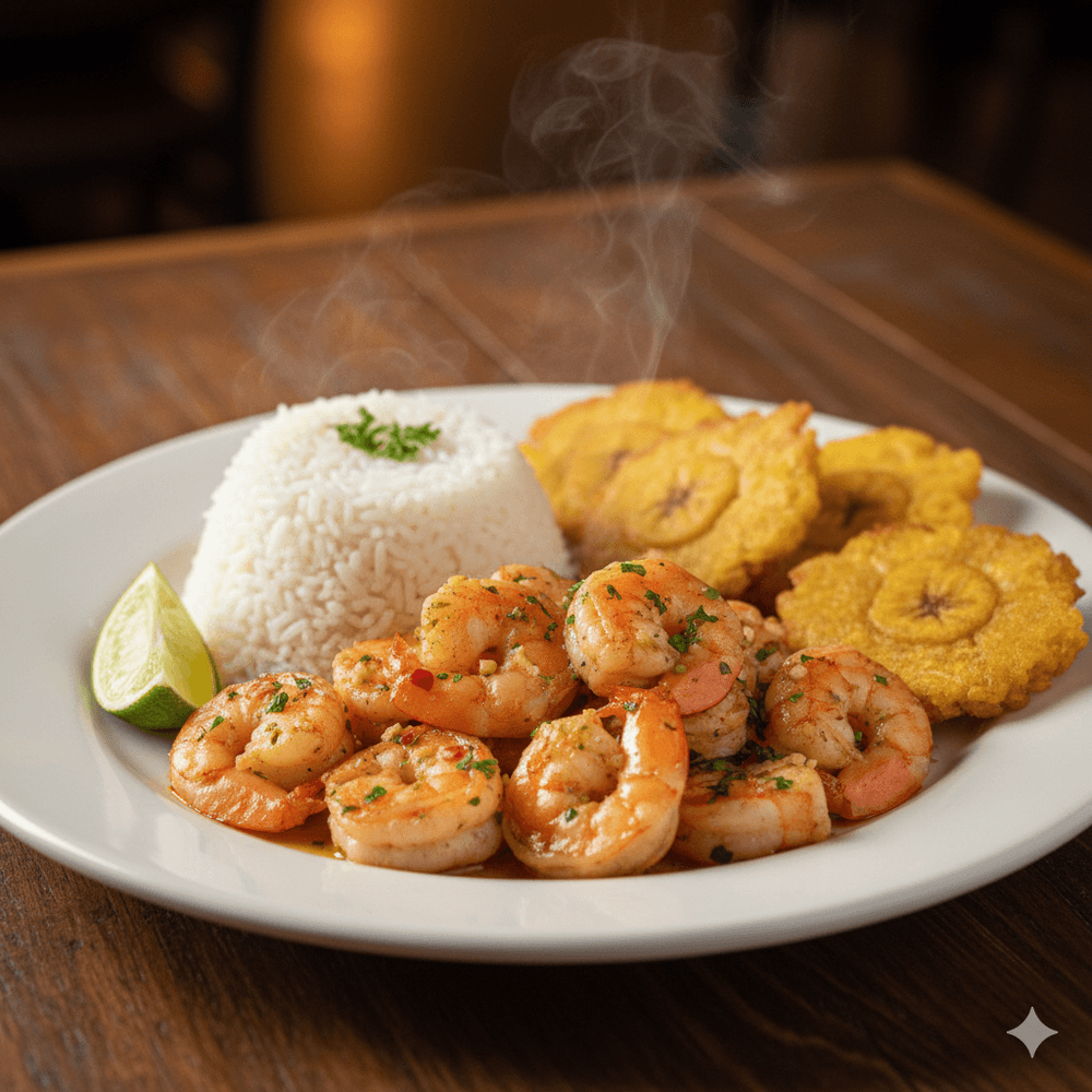 Camarones Al Ajillo/Shrimp In Garlic Sauce