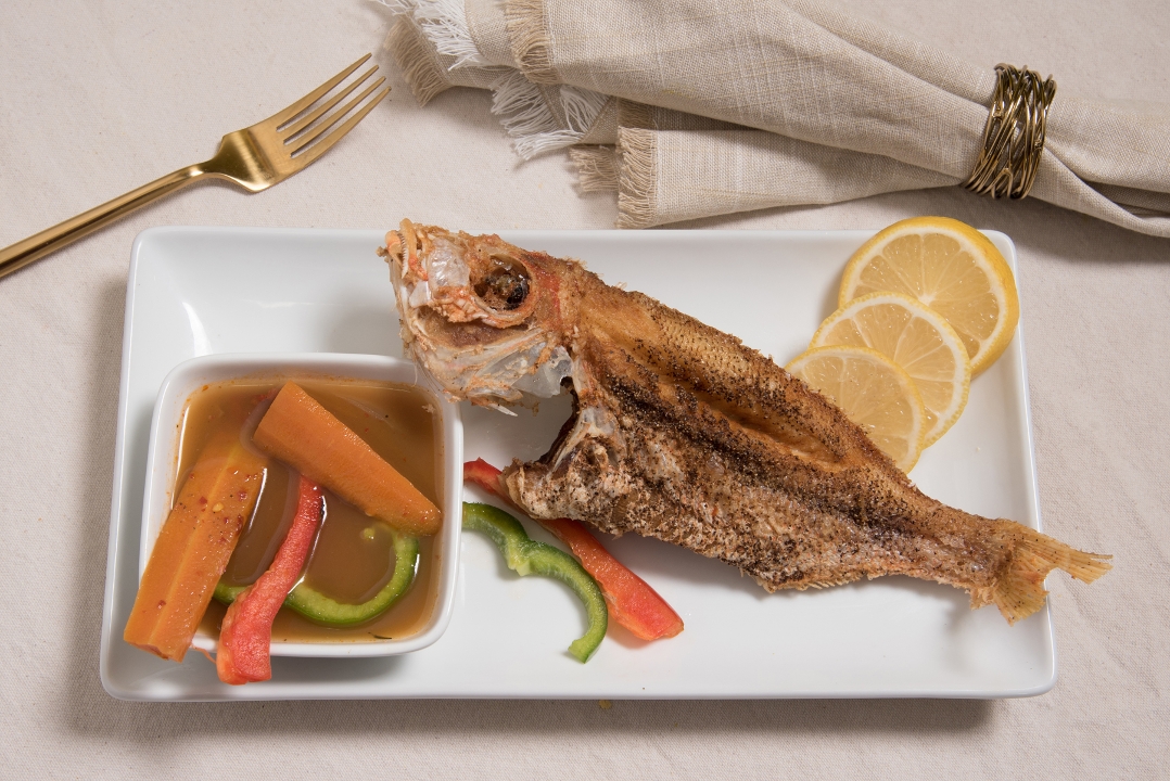 Side of Escovitch Snapper