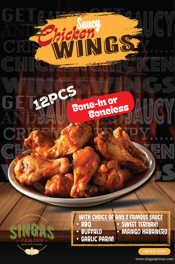12 Chicken Wings