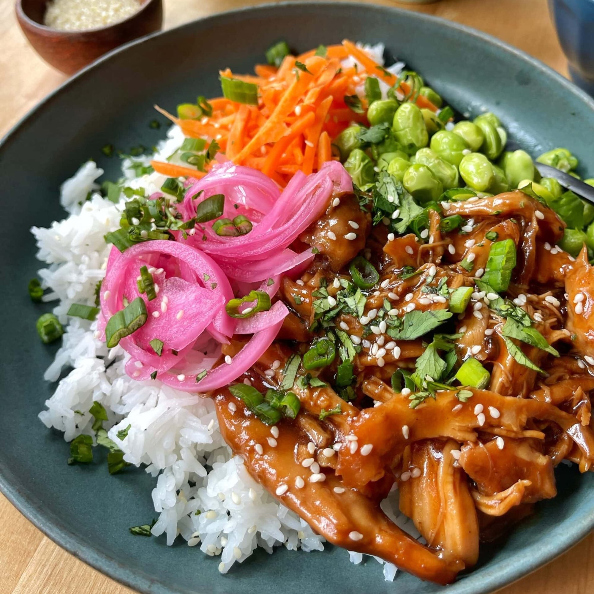 Garlic Soy Chicken Rice Bowl