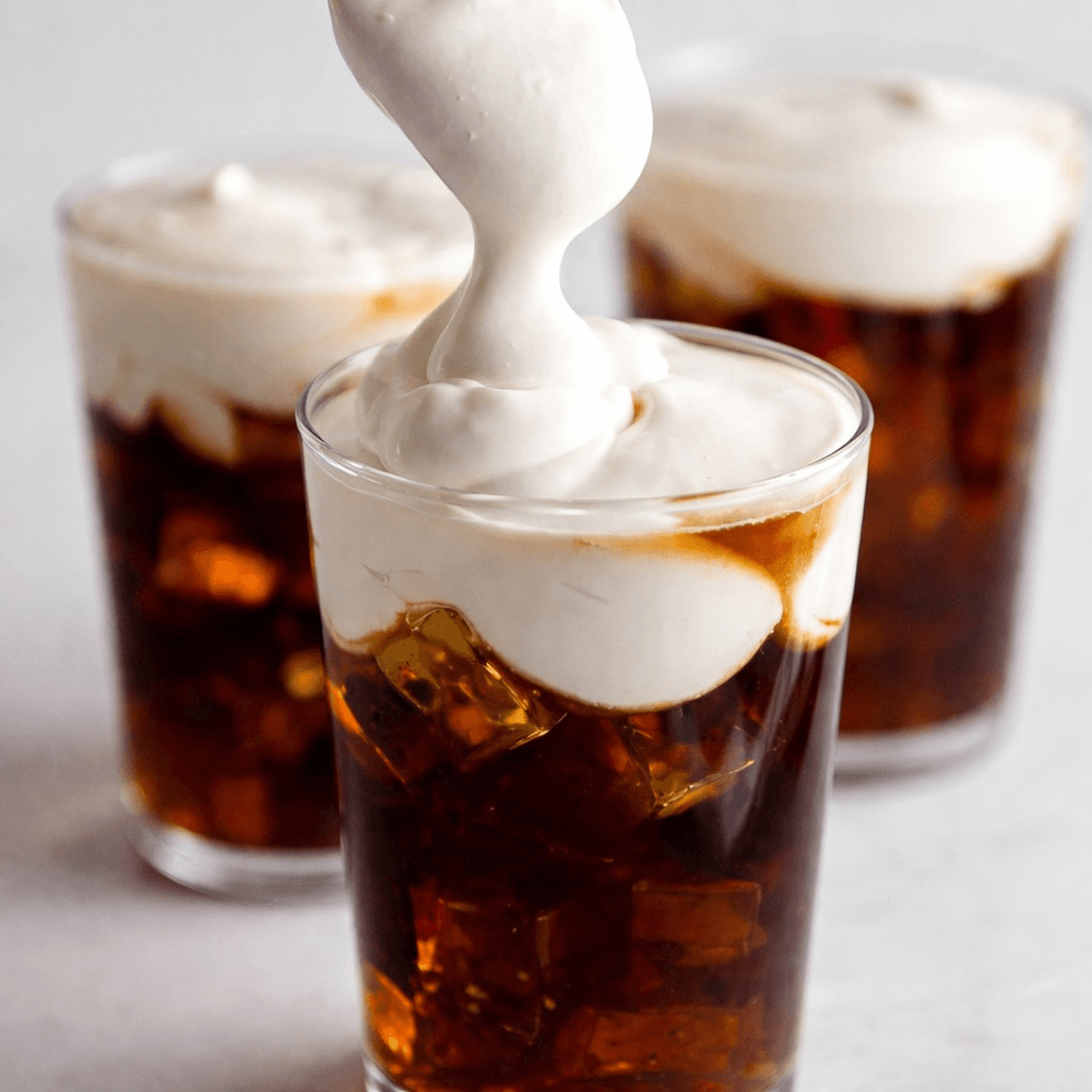 Black Sugar Tea with Salted Foam