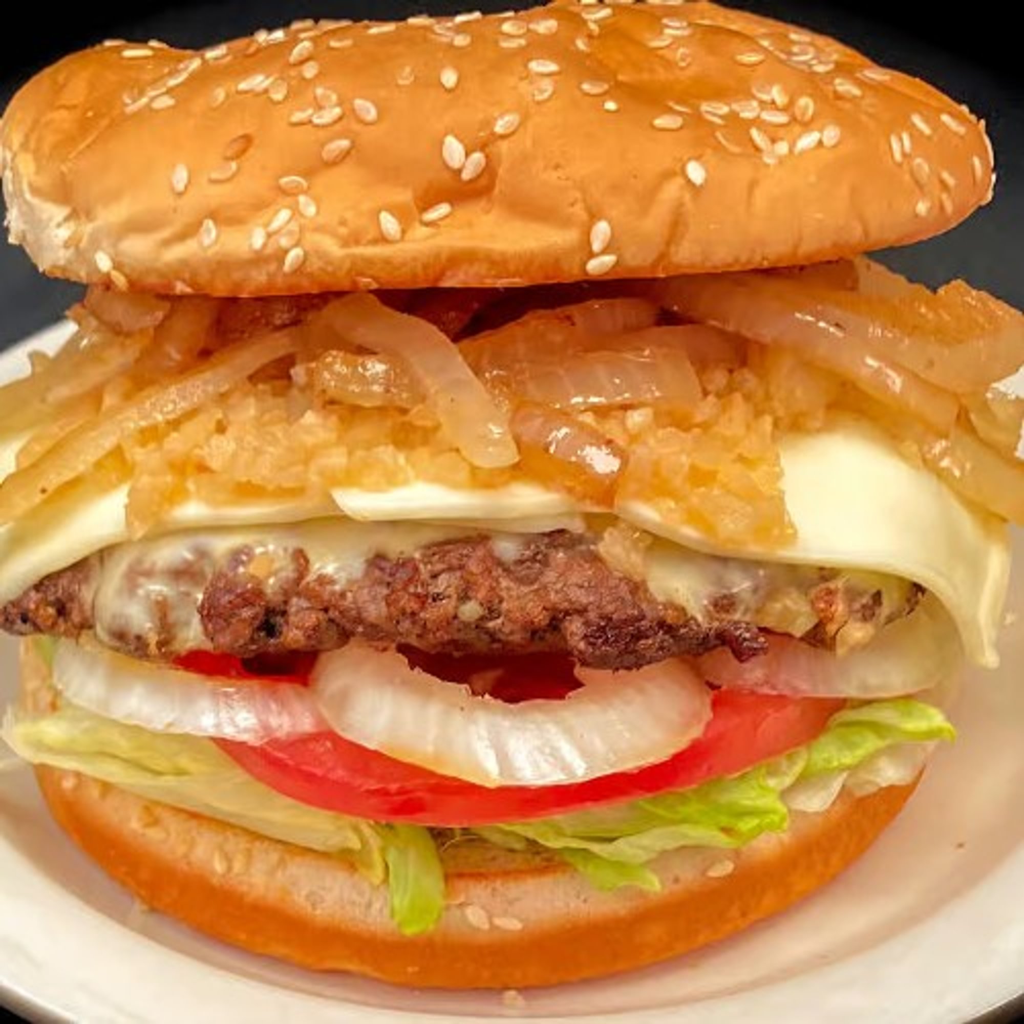 The Garlic & Onion Paradise Burger