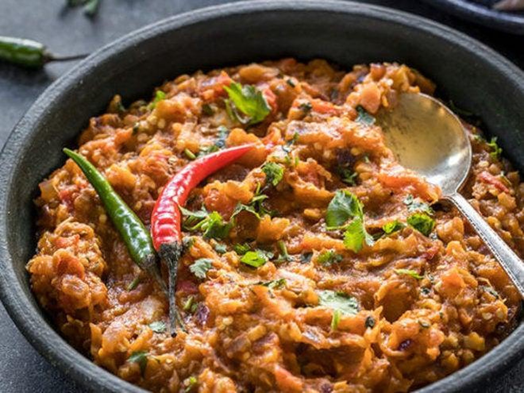 House  Special Egg Plant Bharta (Creamy)