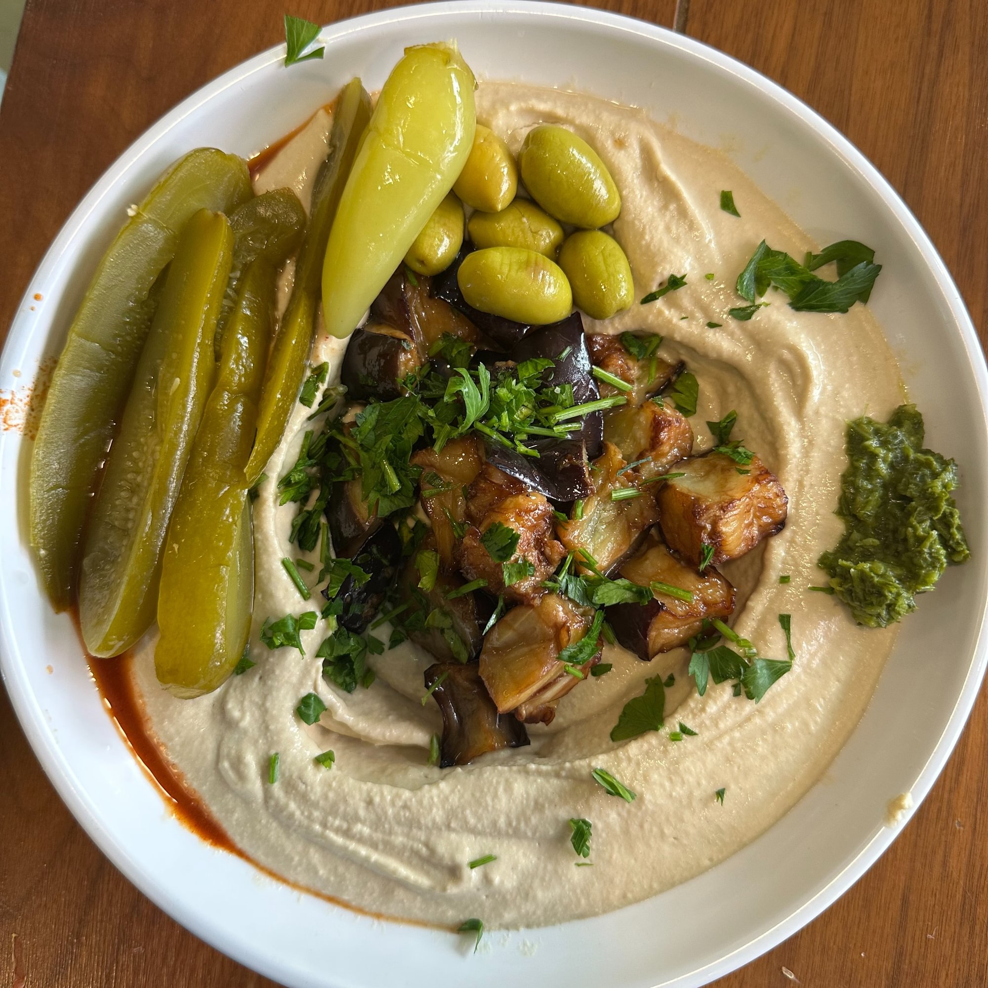 hummus with eggplant