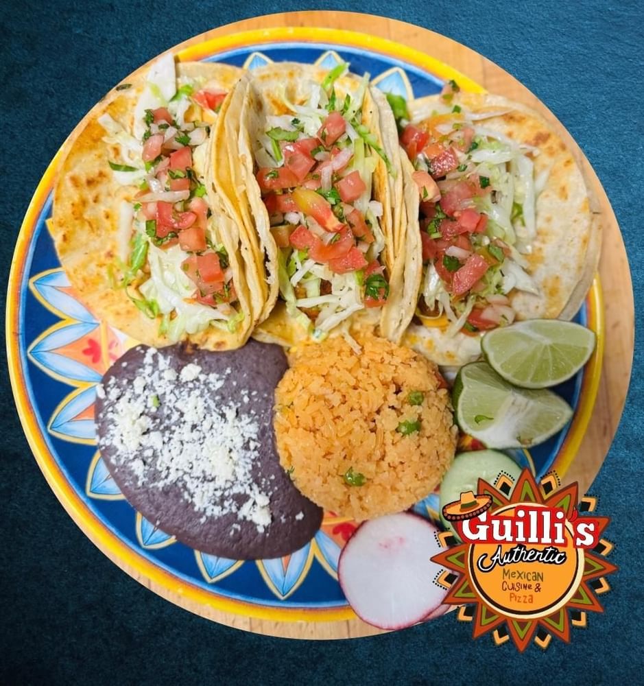 Shrimp taco platter