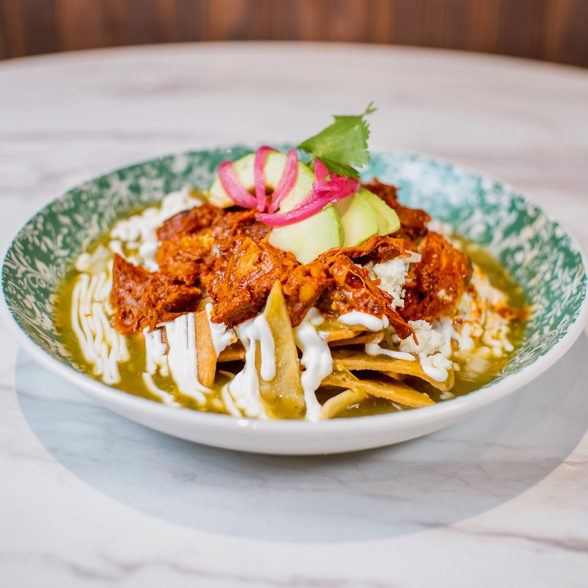 Cochinita pibil chilaquiles