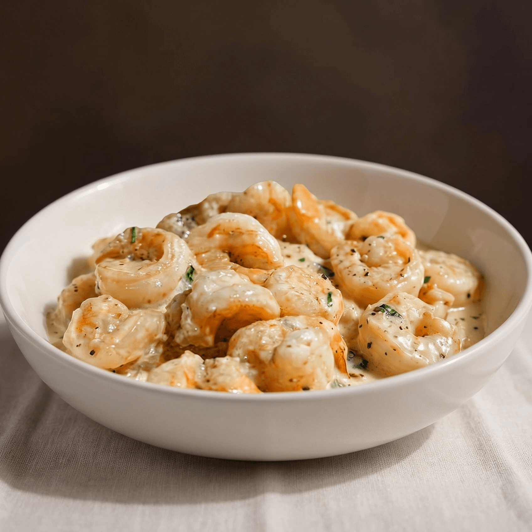 Shrimp Creamy Garlic Sauce / Camarones En Crema De Ajo