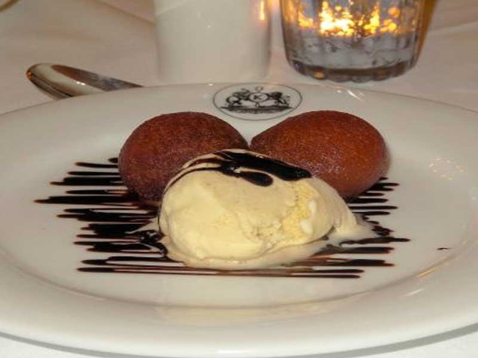 Vanilla Ice Cream + Gulab Jamun