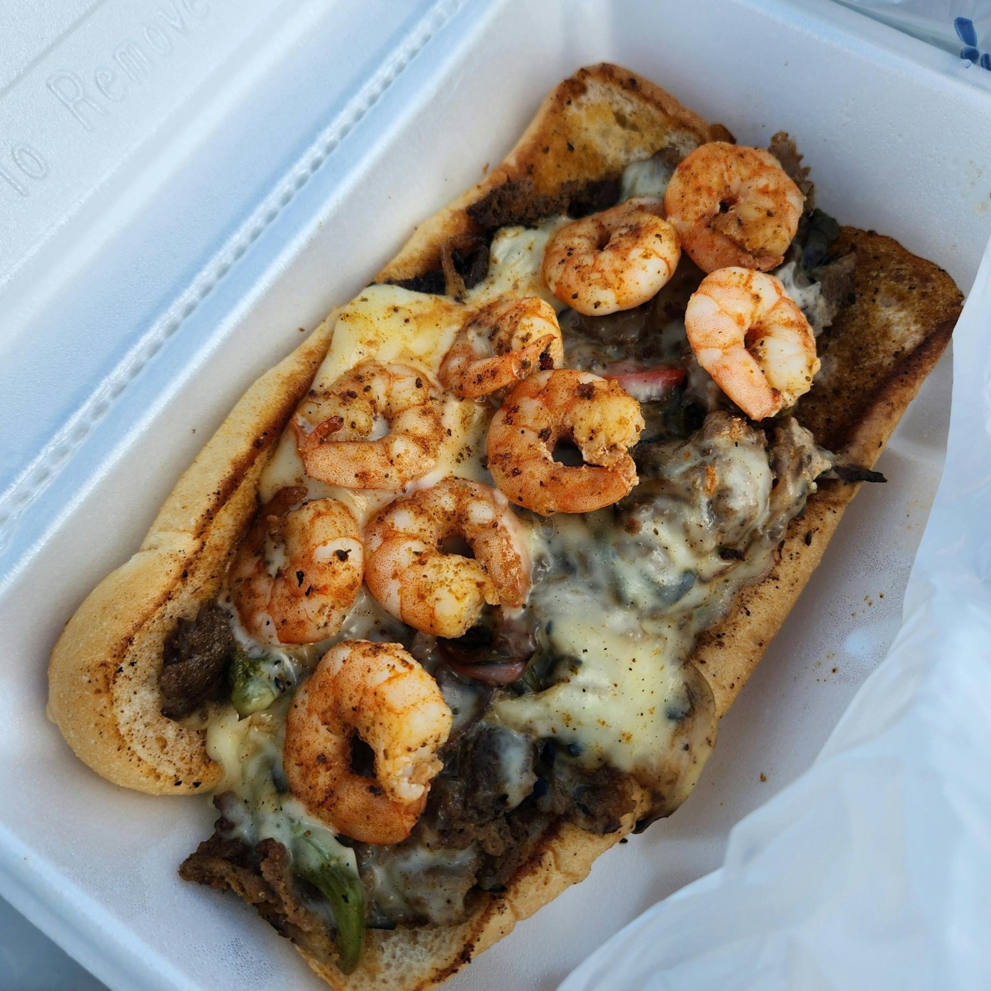Large Shrimp Philly (Deen’s Style)
