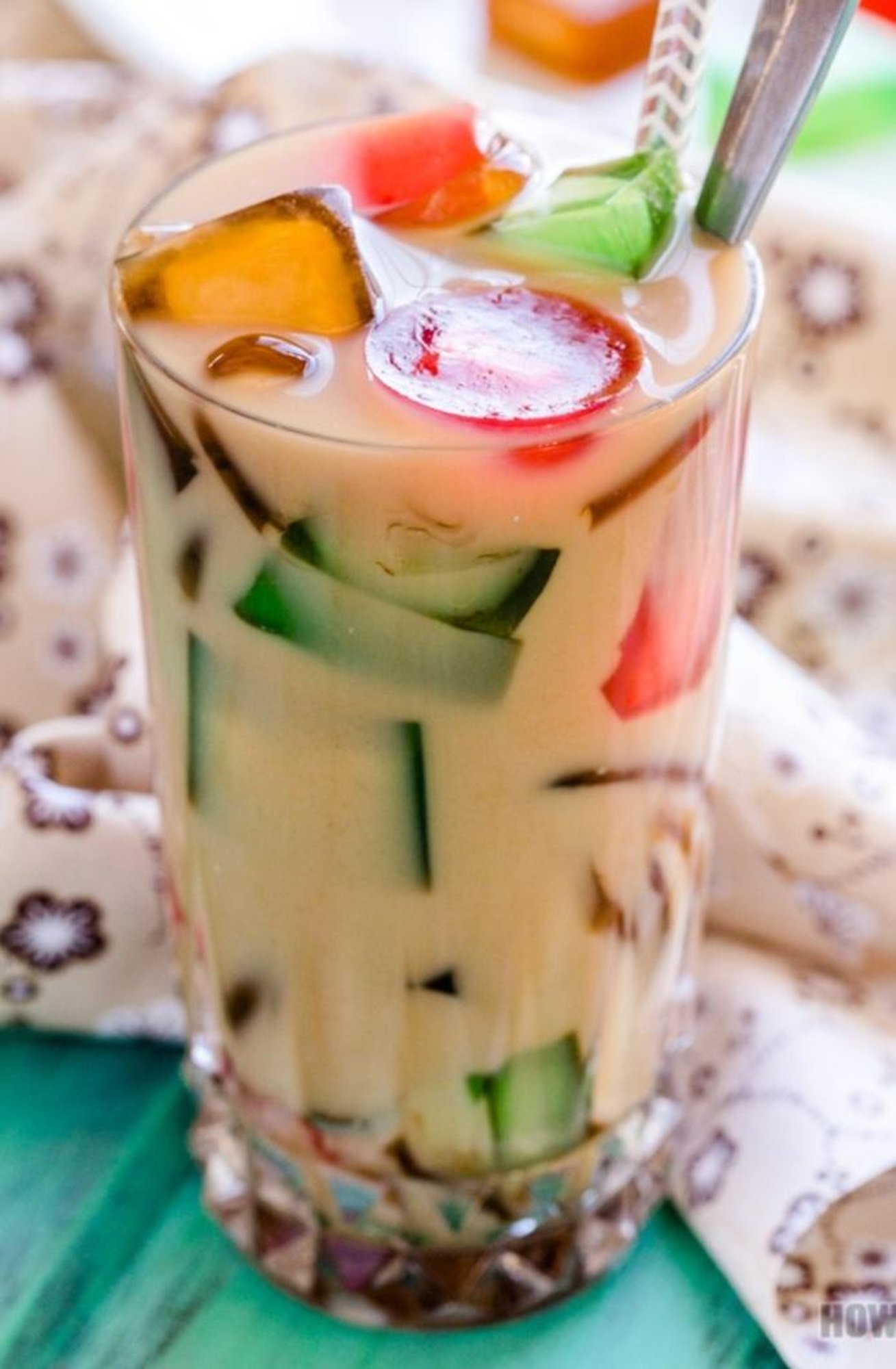 Jelly Milk Tea with Popping Boba