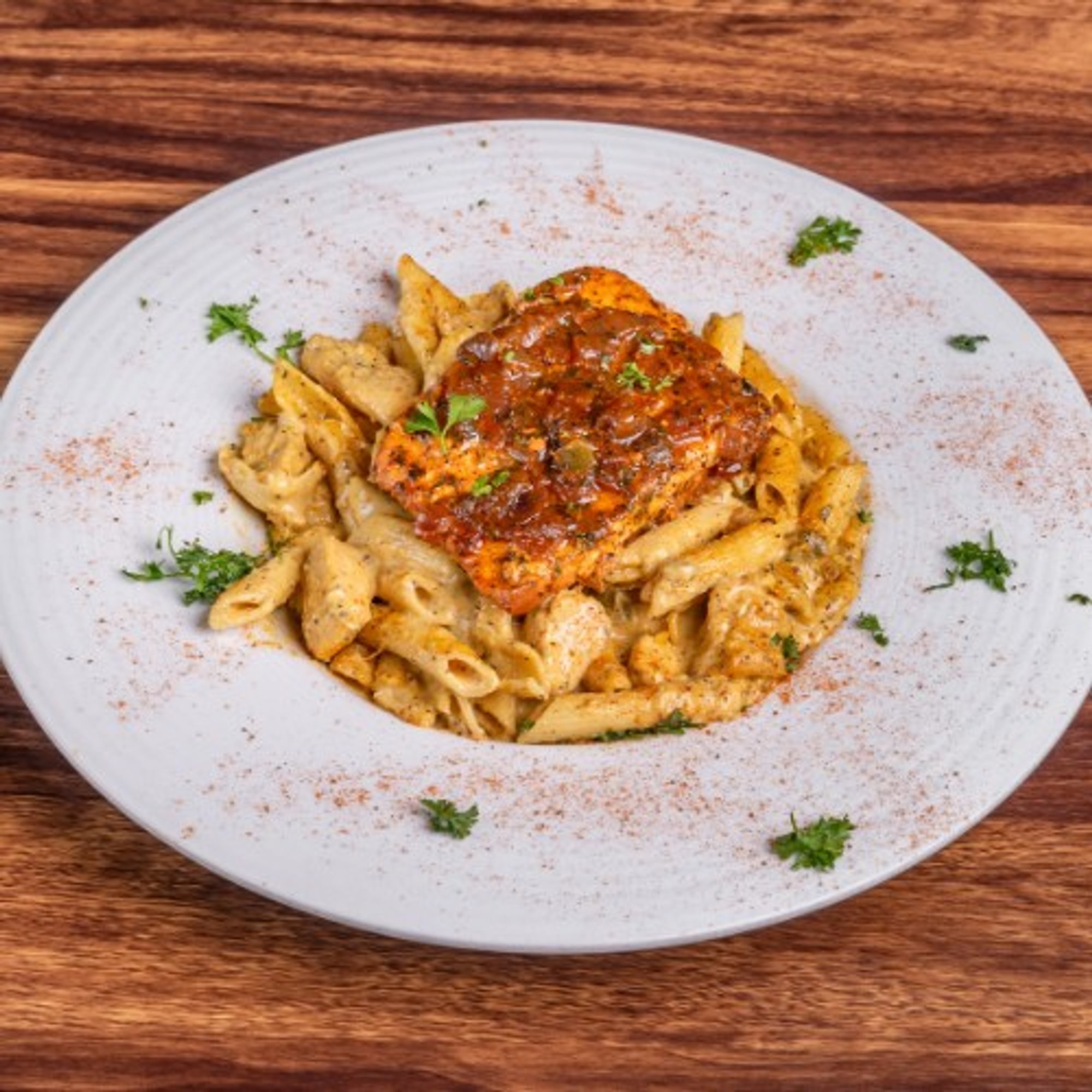 Salmon/Chicken Pasta