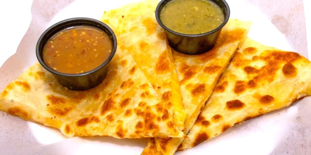 Hose Wrapped Cheese Quesadilla