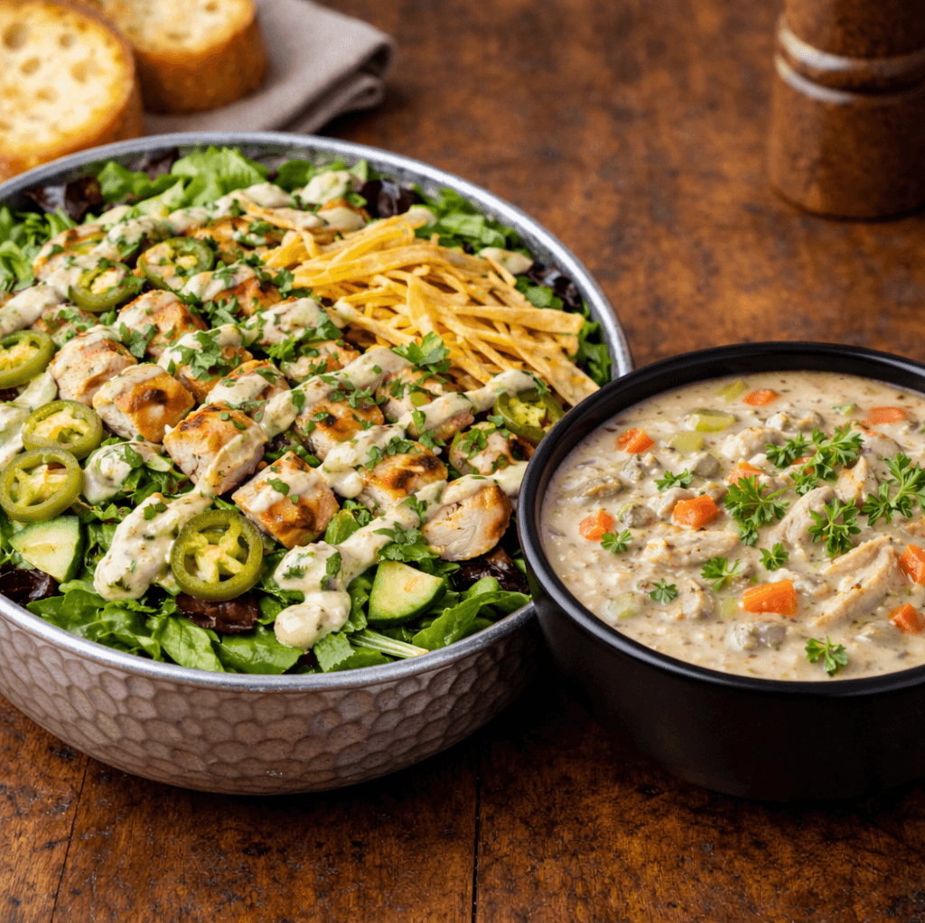 Half Cilantro Lime Salad & Soup