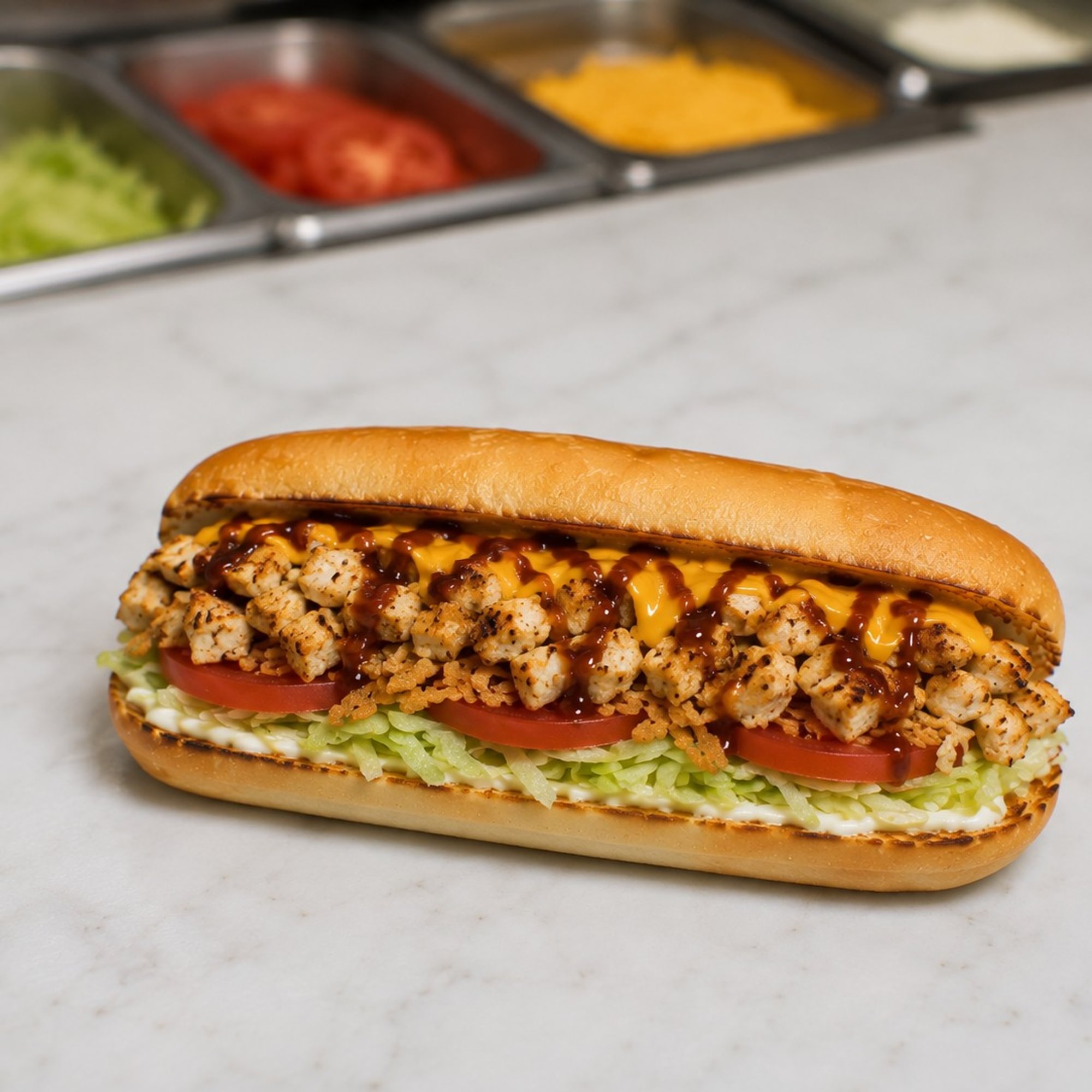BBQ Grilled Chicken Submarine