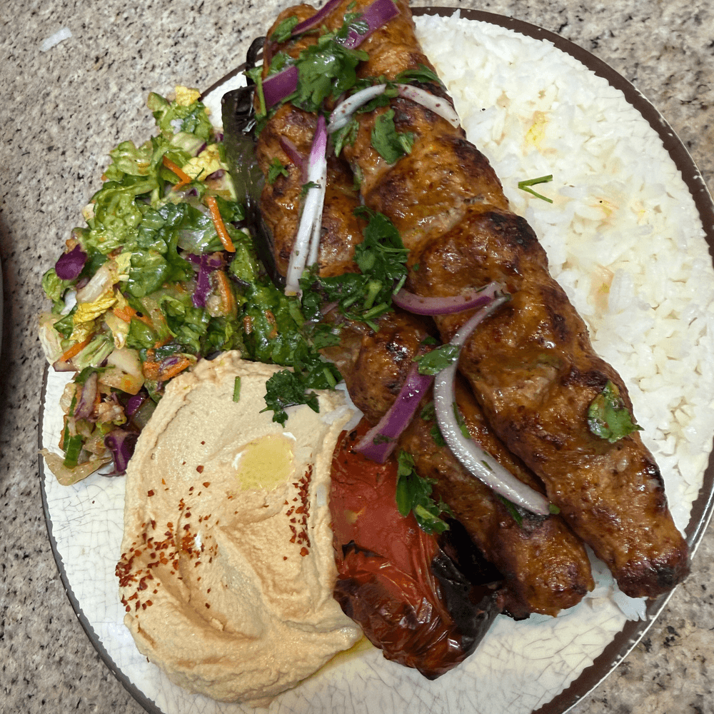 Beef Lula Kabob Plate